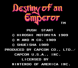 Destiny of an Emperor (USA)